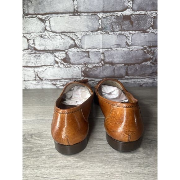 Hanover Brown Leather Kiltie Tassel VTG Loafers Dress Shoes Men Sz 10.5M US/44EU main image 6